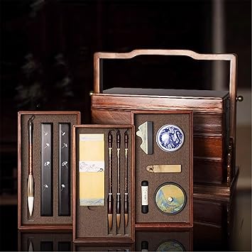 Calligraphy Brush and Ink Set for Practice Writing in Gift Box 文房四宝套装-shape8