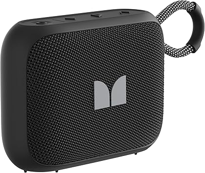 Monster S520 Portable Speaker, IPX7 Waterproof Speakers Bluetooth Wireless, Bluetooth 6.0 Small Speaker, 12 Hours Battery Life, TWS Pair for Outdoors/Beach/Home/Travel, Black