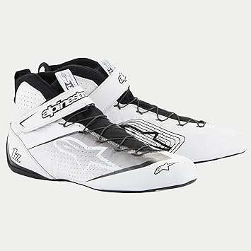 Alpinestars Tech-1 Z V3 Driving Shoes SFI - Size 9 - White/Black (2715524-21-9)
