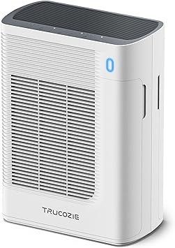 T356 New White Air Purifier for Home Large Room Bedroom Up to 1937 Ft² in 1 Hr With Double-sided Air Inlet, Air Quality and Light Sensors, HEPA Sleep Mode for Allergies, Dust, Smoke, Pet Hair