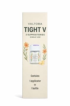 Tight V Plant-Based Feminine Wellness Suppositories, pH-Friendly Intimate Care, Refresh & Cleanse, 3-Day Support