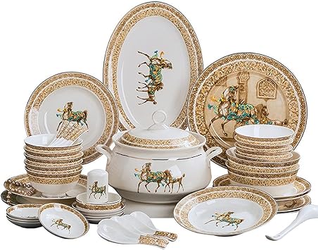 Bone China Dishes Set Ceramic Tableware Chopsticks European Simple 58 Phnom Penh Gift Porcelain