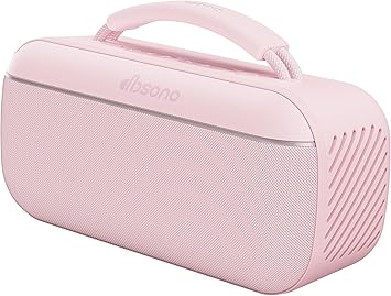 dbsono Portable Bluetooth Speaker Wireless: 100W(Peak) SoundPulse 2.0 with BassBoost, Waterproof Loud Party Speakers, Unlimited Pairing, TWS for Outdoor/Indoor, Beach Vacation Essential, Pink
