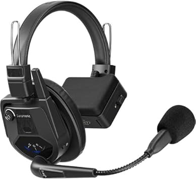 Saramonic WiTalk9SE-5S Wireless Intercom Headset System, 5 Person Full-Duplex 2.4GHz Single-Ear-Headsets-for-Communication Noise-Canceling Headset Intercom System for Event TV Documentary Production