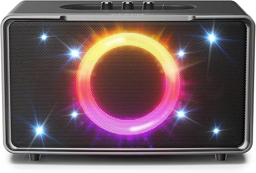 GFEEN Party Blutooth Speaker: 200W Peak Powerful Loud Sound! 15H Playtime, RGB Light Show, Fast Charging, Deep Bass, Large Portable Wireless Speaker for Outdoor, Projector, Backyard, Home, Outside