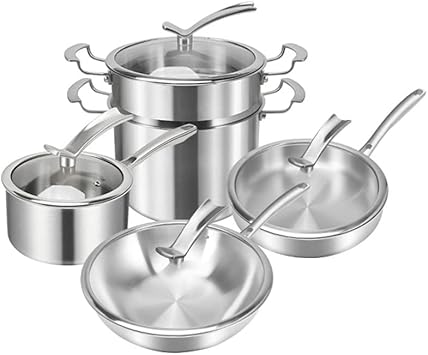 316 Stainless Steel Pot Set Full Set Of Household Kitchen Non-stick Pot 4-piece Combination Kitchen Utensils