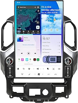 17.2 inch Touch Screen Upgrade Android Car Radio for Chevrolet Silverado GMC Sierra 2019-2024 Android 14 Car Stereo Carplay Android Auto GPS Navigation (Black)