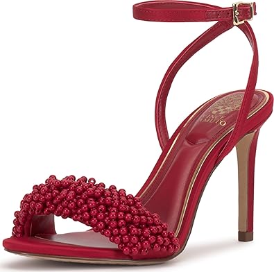 Vince Camuto Arleem Beaded Band Ankle Strap High Heel Sandals