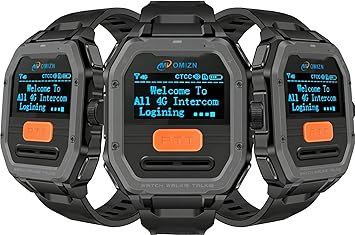 4G LTE Watch Walkie Talkie Unlimited Range Over 4G LTE, 3 Pack