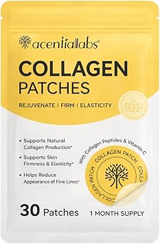 Collagen Patches for Skin Support – 30 Day Supply – Plant-Based Transdermal Patch – Supports Elasticity, Firmness & Smoother-Looking Skin – Easy Once Daily Use – No Pills, No Powder