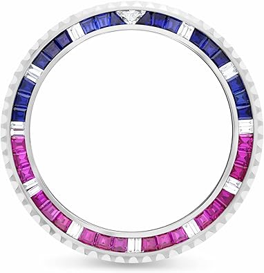 Submariner SAPPHIRES Rubies & Natural Diamonds Bezel Rolex 16610 16800 116610