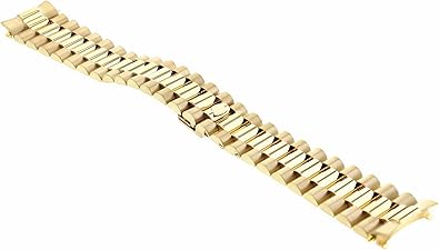 Ewatchparts 36MM MENS 14K YELLOW GOLD PRESIDENT WATCH BAND FOR ROLEX 18048, 18078, 18208