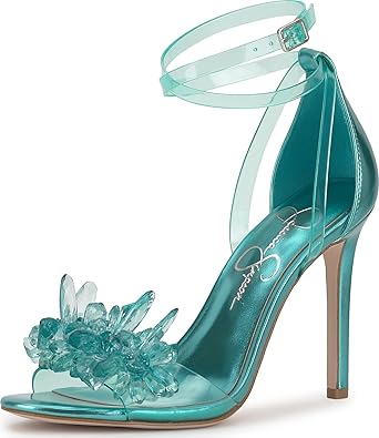 Jessica Simpson Janivah Floral Embellished High Heel Sandals