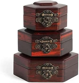 Vintage Solid Wood Jewelry Box - Elegant Storage for Jewelry, Wedding Gifts & Keepsakes - Stylish Organizer for Accessories & Treasures