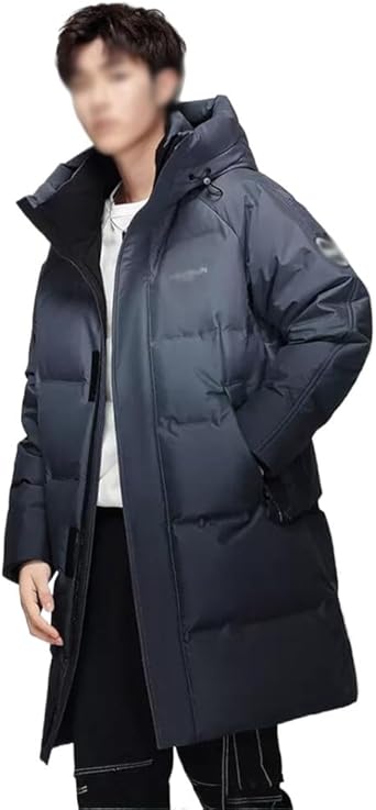 VIDI Winter Coat Down Jacket Men's Thick In The Long Fashion Gradual Warm Padded Clothes