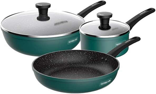 Aluminum Alloy Non Stick Pot Set Multi Functional Cooking Utensils for Household Kitchens Cookware