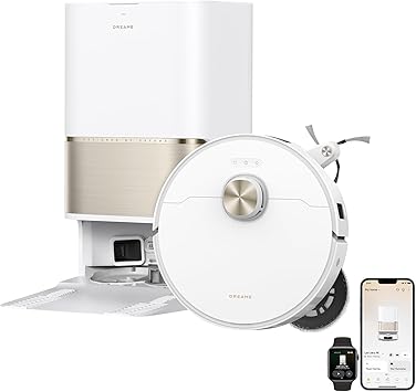 DREAME L60 Ultra PE Robot Vacuum and Mop, 30,000Pa Suction, Self-Cleaning,Corner-to-Edge Deep Cleaning, Detangling Brush, Obstacle Avoidance and 360° Navigation, White