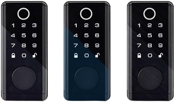 KAK Keyless Fingerprint Deadbolt Bluetooth Smart Front Door Lock Non-Punch APP Control Intelligent Electronic