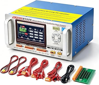 Battery Balancer, 15A 24S Passive Equalizer, Pulse Discharge & Charge, Balancing Accuracy 0.001V, Battery Maintenance for ESS EV Electric RV Bus Truck Van Yacht Drone E-Bike E-Scooter, D1524