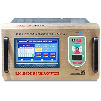 Battery Balancer, 2-24S Passive Equalizer, 25A Continuous Discharge & 20A Charge Dual Mode, Balancing Accuracy 1mV, for ESS EV Electric RV Bus Truck Van Yacht Drone E-Bike E-Scooter, D2524C