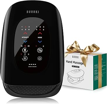 Hand & Wrist Massager with Heat and Finger Stretching Massage, Cordless Hand Massager for Arthritis and Carpal Tunnel, Fathers Day Gift for Dad Husband, Birthday Gifts for Mom Women Men Her