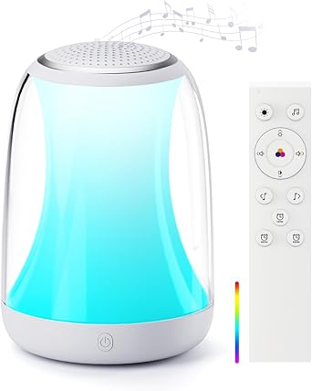 Hotmoon Sound Machine for Sleep Night Light, Lullight White Noise Sound Machine Baby Remote/Touch Control,27 Soothing Sounds Timer Sleep Machine Trainer for Adults Kids Nursery Lullaby Bedroom