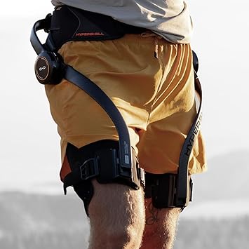 Hypershell X Ultra Exoskeleton, Leg Strength with 1000 W Output, Upgraded 30 km Battery Range, 12 Intelligent Modes, IP54 for Daily and Outdoor Activities, Walking, Hiking, 2 Batteries, No Charger