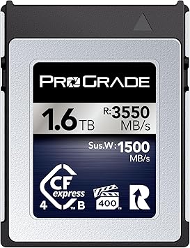 ProGrade Digital Memory Card - CFexpress 4.0 Type B for Cameras | Optimized for Express Transfer of Files & Large Storage | 1.6TB Iridium Series