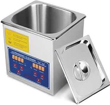 22L Stainless Steel Ultrasonic Cleaning Machine with Digital Timer – Efficient Deep Clean for Jewelry, Watches, Eyeglasses, and Bathroom Accessories