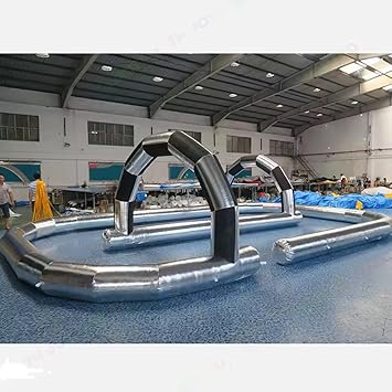 Outdoor Riding Toys Bumper Car Zorb Ball Racing Court Inflatable Go Kart Race Track Inflatable Didi Car Race Track Sport Game Air Racing Happy Hopper Circuit for Birthday Party and Event