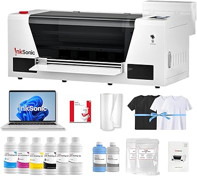 A3+ DTF Printer with F1080 Anti-Clog Printhead, 13" T-Shirt Printer Machine Bundle with Laptop & Supply, 2X Faster Than L1800/R1390, 2026 Upgraded H13 with CISS & 24/7 Auto Maintenance