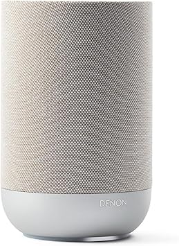 Denon Home 200 Speaker, Wireless Speaker with Stereo and 3D Dolby Atmos Music, Home Audio Device, HEOS Multiroom Music Control, Wi-Fi, Bluetooth, AirPlay 2, Stone