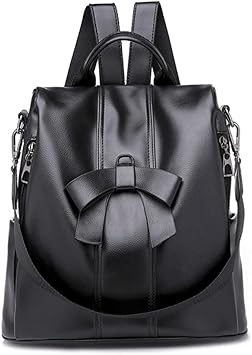 Ladies Backpack Leather Women Shoulder Bag Large Travel Bag Rucksack