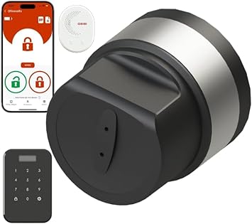 DESi Utopic RX AI-Powered Smart Lock Europrofile Cylinder, Smart Bridge, Google Home and Alexa Compatible (Utopic RX + Face Reader + Smart Bridge)