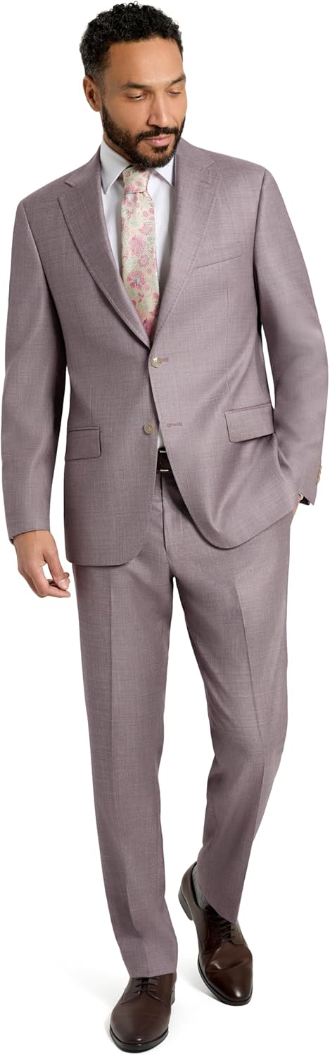 Ted Baker London Men's Suits | Hand Stitched Italian Wool Fabric, Mens Suit 2 Piece Set | Classic Fit | Formal Events