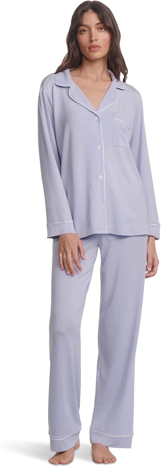 Eberjey Gisele Classic Women's Pajama Set | Long Sleeve Shirt + Long Pants