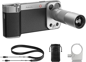 PGYTECH RetroVa All-in-one Ultimate Gift Set for iPhone 17 Pro, 2.35X Telephoto Lens & Vintage Grip Kit, External Recording, Bluetooth Remote, Retro Phone Case for Professional Mobile Filmmaking