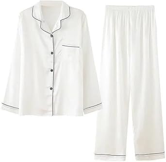 Pajamas Women's Spring and Long-sleeved Long Pants Suit Thin Section Ladies Homewear Large Size