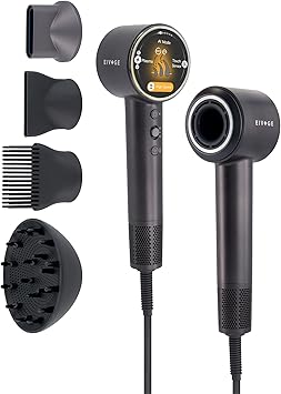 Blow Dryer Diffuser Hair Dryers for Women, AI Technology Hair Diffuser for Curly Hair, Diffuser Hair Dryer Hair Blow Dryer, Ionic Hair Dryer, 7 Mode with 4 Attachments