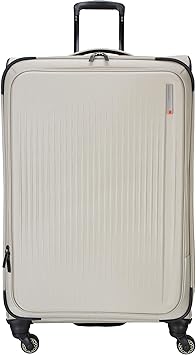 Sharper Image Odyssey 29" Expandable 8-Wheel Spinner Large Checked Luggage Suitcase, Abbey Stone