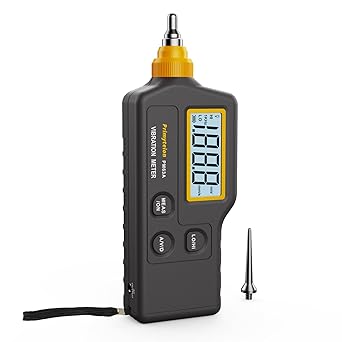PM63A Vibration Meter Handheld, High-Precision Digital Vibration Tester, 20-Hour Continuous Runtime for Predictive Maintenance & Motor Analysis