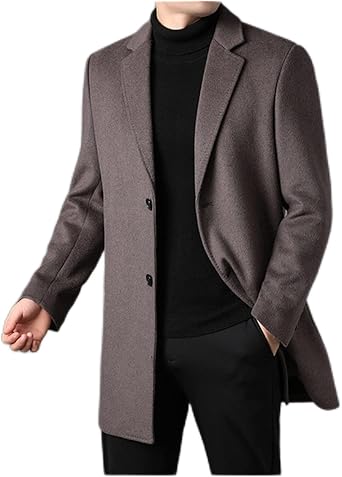 Men's Jacket Slim Straight Business Casual Single-breasted Coat