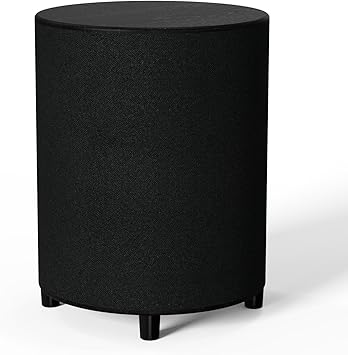 LITTOAK Powered Subwoofer, 6.5’’ Sub with DSP, Up to 100 Watts Home Theater Subwoofers, Down-Firing Subs, Class-D Amp, 40-250Hz, Auto On/Off, Low Pass dial, Phase Switch, Big Bass, Black