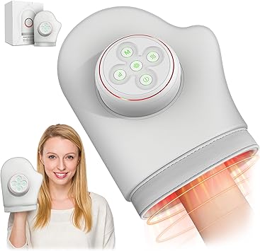 Hand Massager with Heat,FSA-HSA eligible Cordless Electric Hand Massager for Arthritis and Carpal Tunnel,with 5 Compression Levels & 3 Heating Settings, Hand Massage Machine for Finger, Palm & Wrist