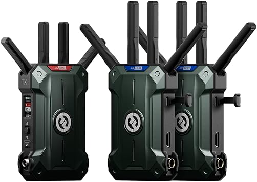 Hollyland Pyro Ultra Wireless Video Transmitter (1TX & 2RX), 4K60 HDMI SDI Low Latency Focus Mode, 4900ft One to Multiple Receivers, TWiFi DFS UVC RTMP for Film Production Live Streaming