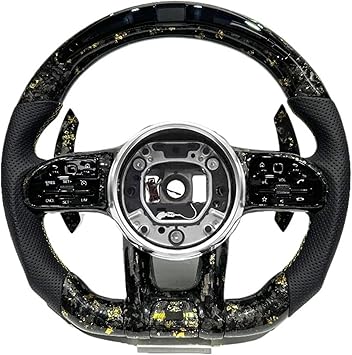 Gold Forged Carbon Fiber Steering Wheel for Mercedes Benz E Class W809 W212 W213 C217 W221 W222 W204 W205 C43 C63 AMG