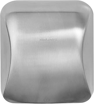 High-Speed Automatic Warm Air Hand Dryer, Commercial and Home Use, 110V, 1200W, 304 Stainless Steel, Brushed Silver Finish