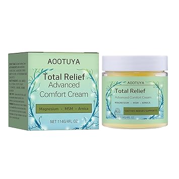 Total Relief Gentle Magnesium Cream for Joint & Muscle Comfort, with MSM & Arnica, Fast Absorbing, Non-Greasy Topical