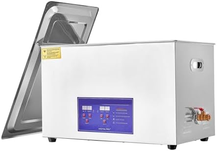 15L Ultra Jewelry Cleaner with Digital Timer - Powerful Stainless Steel Solution for Watches, Accessories & Bathroom Tools - Deep Clean 6.5/10/15L Capacity, Professional Grade