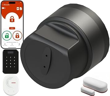 DESi Utopic RX AI-Powered Smart Lock Europrofile Cylinder, Smart Bridge, Google Home and Alexa Compatible (Utopic RX + Face Reader + Smart Bridge + Door Sensor)